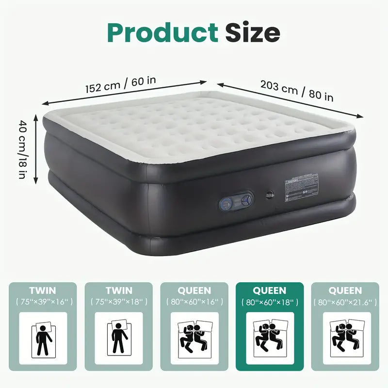 Experience Outdoor Adventures with our Tough, Anti- deformation Premium Camping Air Mattress-