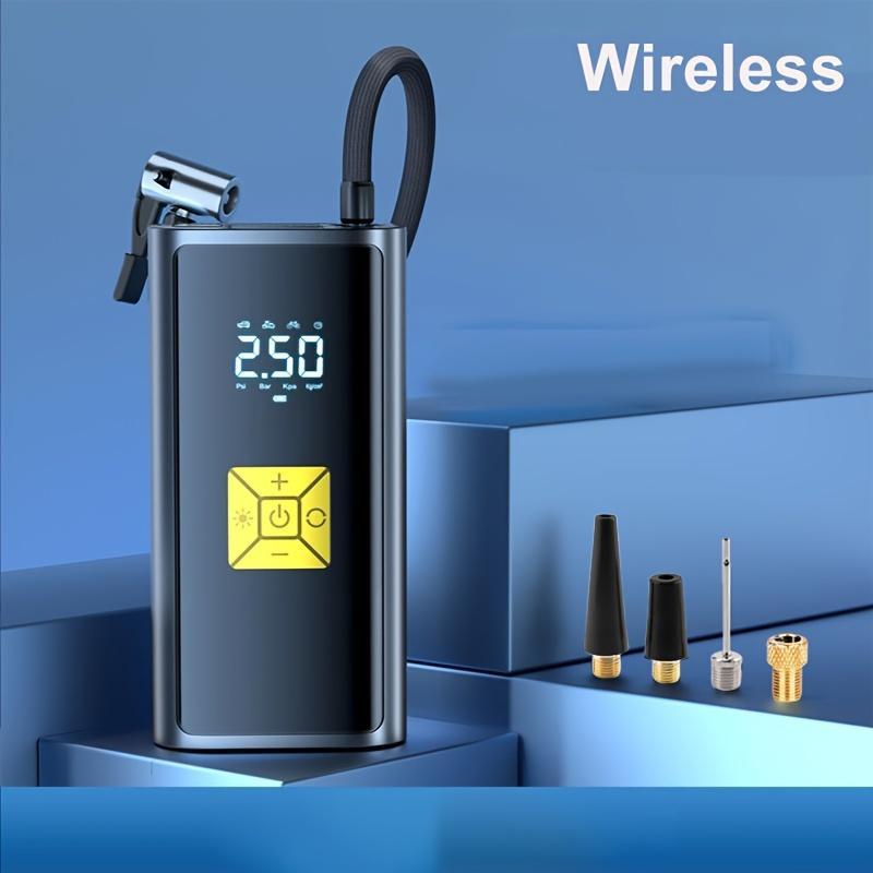 Portable Electric Car Air Pump ，Wireless Digital Display 、power bank，Inflatable Pump