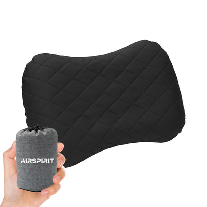 Inflatable Camping Pillow with Removable Washable Cover TPU Travel Pillow for Neck Lumbar Support Backpacking Pillow - Airspirit