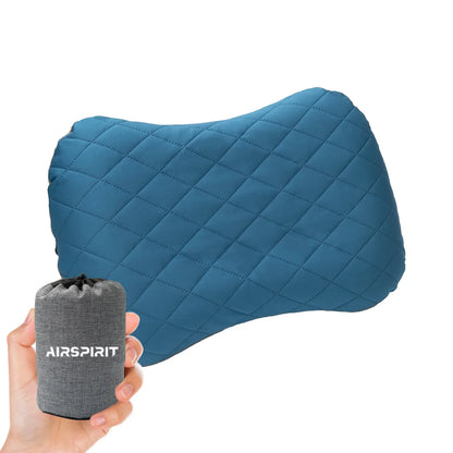 Inflatable Camping Pillow with Removable Washable Cover TPU Travel Pillow for Neck Lumbar Support Backpacking Pillow - Airspirit