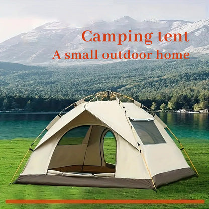 Camping Tents, 3-4 person Automatic Quick Opening Tents, Waterproof And Windproof Simple Family Tents, Portable