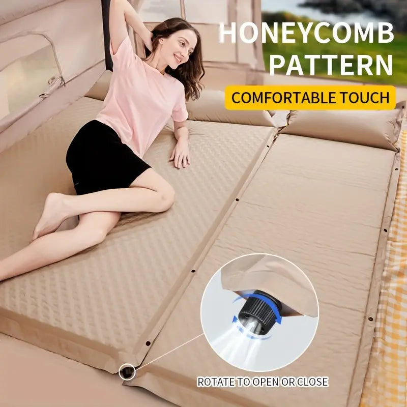 Inflatable Mattress, Automatic Air Cushion Bed, Outdoor Camping Moisture-proof Mat