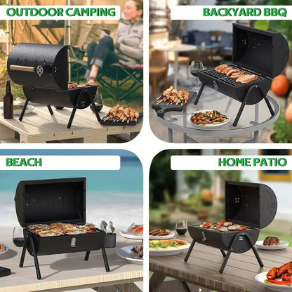 Charcoal Grill Outdoor Stove: BBQ Easy To Take Two Side Carbon Griller