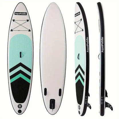 Premium  Inflatable Stand-Up Surfboard Kit with High-Pressure Pump, Adjustable Aluminum Alloy Paddle, Safety Leash, Fin Box &