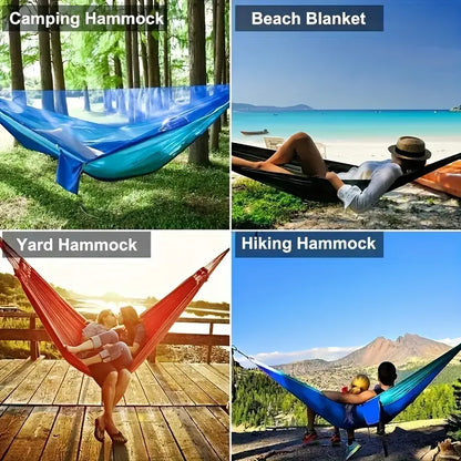 1pc Portable Automatic Quick Opening Anti-mosquito Hammock With Pole