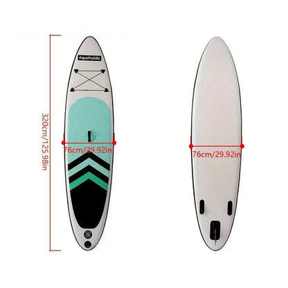 Premium  Inflatable Stand-Up Surfboard Kit with High-Pressure Pump, Adjustable Aluminum Alloy Paddle, Safety Leash, Fin Box &