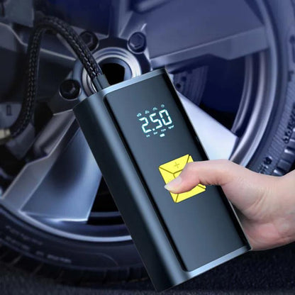 Portable Electric Car Air Pump ，Wireless Digital Display 、power bank，Inflatable Pump