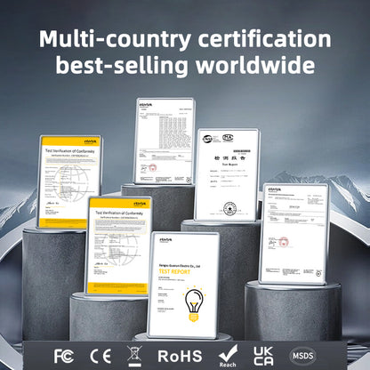 Airspirit Mini Air Pump For Inflatables With Camping Light and 6 Nozzles, 6Kpa Quick Fill, 220L/min Air Flow