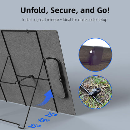 AIRSPIRIT 400W Folding Solar Panel - ETFE Lamination, IP67 Waterproof for Ultimate Stability & All-Weather Performance (-40°F to 176°F)