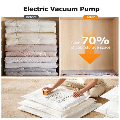 Airspirit 5Kpa Air Pump For Inflatables with 6 Nozzles, Mini Electric Air Pump for Air Mattress Swimming Rings