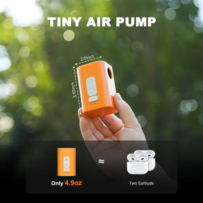 Airspirit Air Pump For Inflatables with 6 Nozzles, 4 Kpa Quick Fill, Mini Electric Air Pump for Air Mattress Sleeping Pad - Airspirit