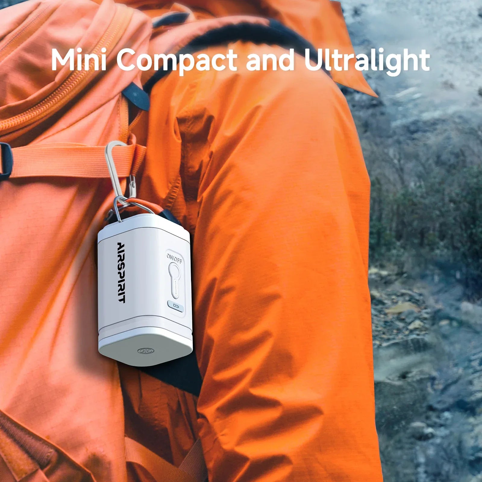 Airspirit Mini Air Pump With 6 Universal Nozzles 2400mAh - Airspirit