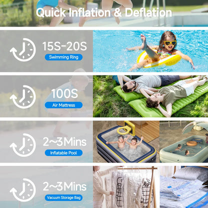 Airspirit Mini Air Pump With 6 Universal Nozzles 2400mAh - Airspirit