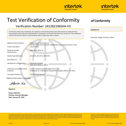 AIRSPIRIT Mini Air Mattress Pump Electric Air Pump for Inflatables With 6 Universal Nozzles Fast Inflate/Deflate