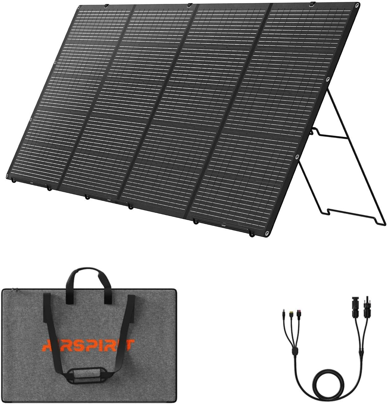 AIRSPIRIT 400W Folding Solar Panel - ETFE Lamination, IP67 Waterproof for Ultimate Stability & All-Weather Performance (-40°F to 176°F)